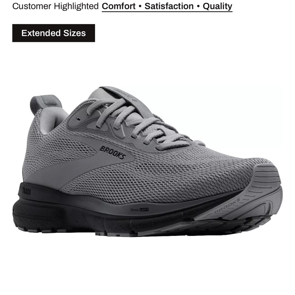 Brooks Charcoal Athletic Sneakers- like new